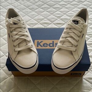 Keds Classic White Canvas Sneakers